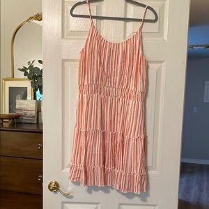 Red and White Striped Sundress